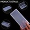 3Pack Small Plastic Storage Containers with Hinged Lids, Rectangle Clear Plastic Storage Containers Box for Beads Jewelry and Crafts Items